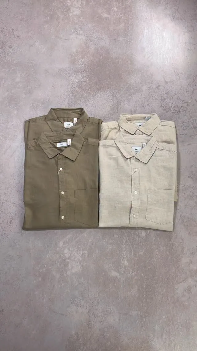 پیراهن کانفی آستین دار مردانه H&M