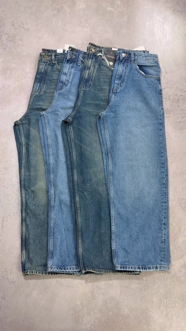 شلوار جین بگ یونیسکس Pull&Bear اسپانیایی